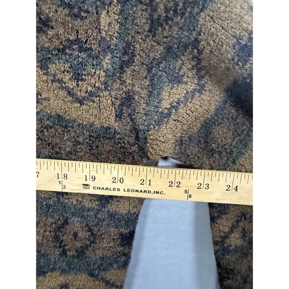 Vintage Robert Banks Sweater Mens XL Wool Geometric Pattern Pullover 90s - Picture 3 of 6